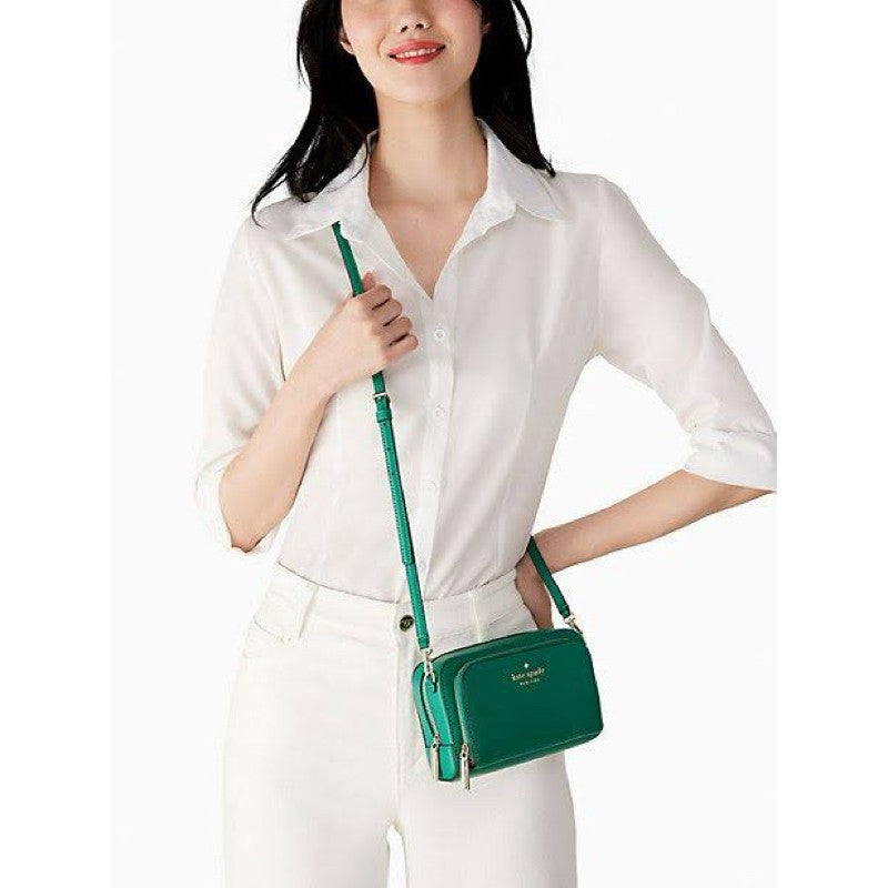SALE! ❤️  KS Staci Dual Zip-Around Crossbody Small Bag black brown green pink