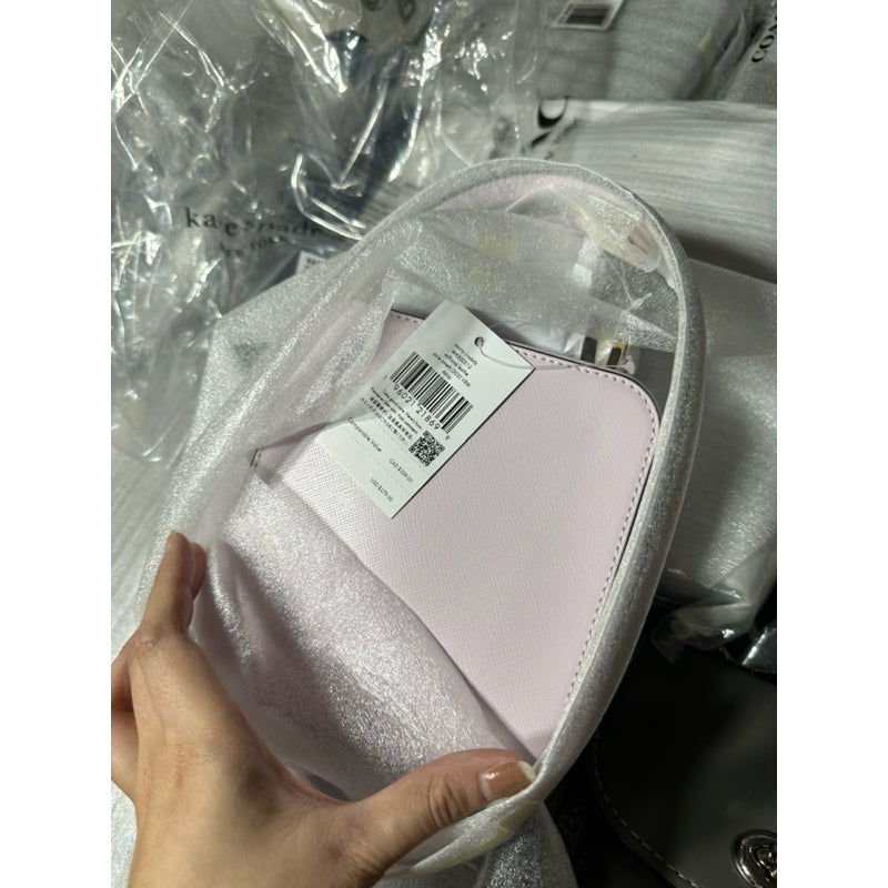 ORIG & IMPORTED KS Daisy Vanity Crossbody Bag in Lilac & Black