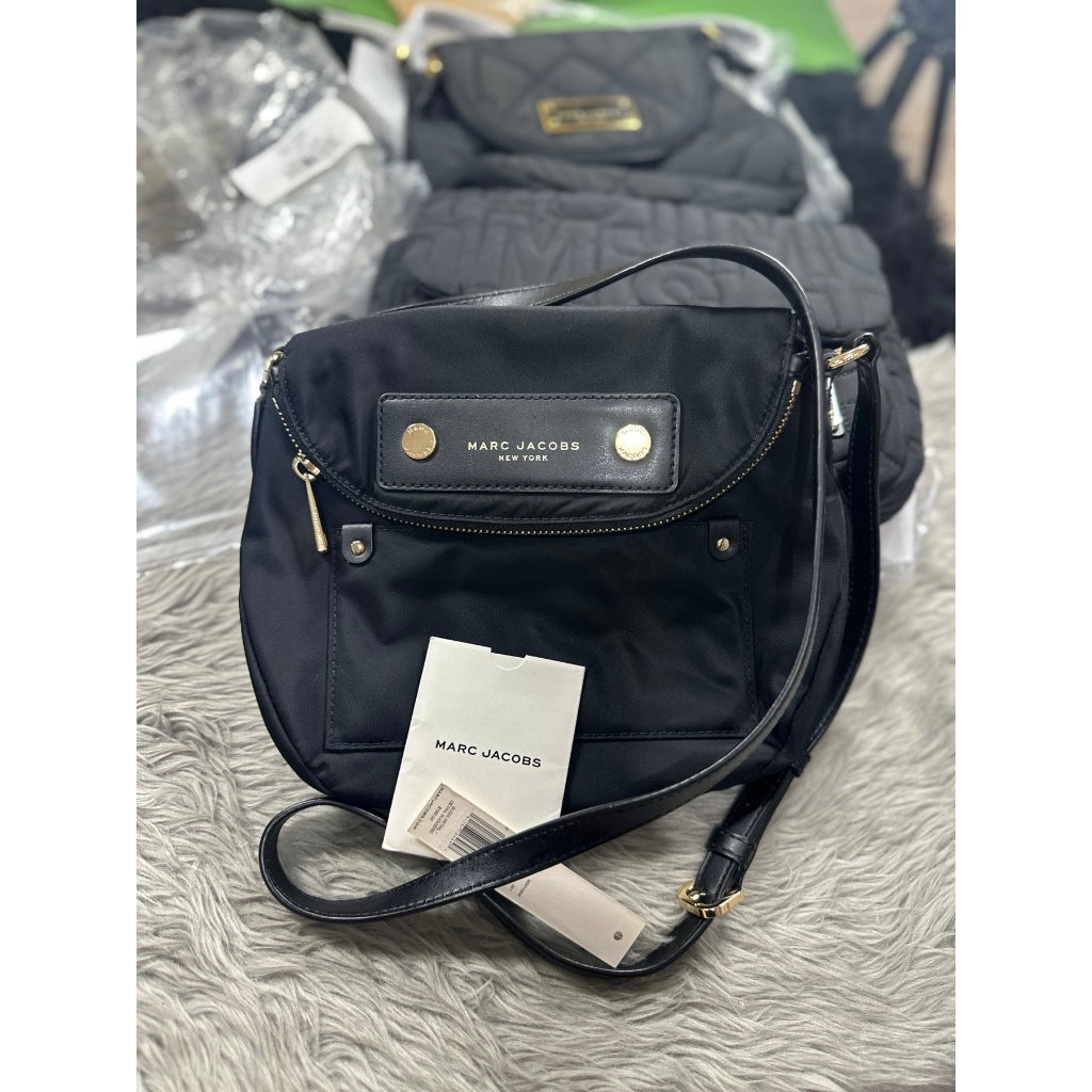 ORIG PRELOVED  MJ Preppy Nylon Mini Natasha Crossbody Bag Black