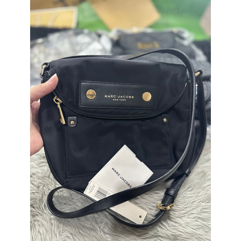 ORIG PRELOVED  MJ Preppy Nylon Mini Natasha Crossbody Bag Black
