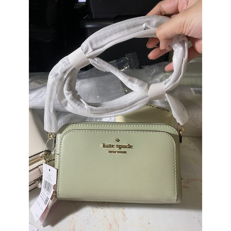 SALE! ❤️  KS Staci Dual Zip-Around Crossbody Small Bag black brown green pink