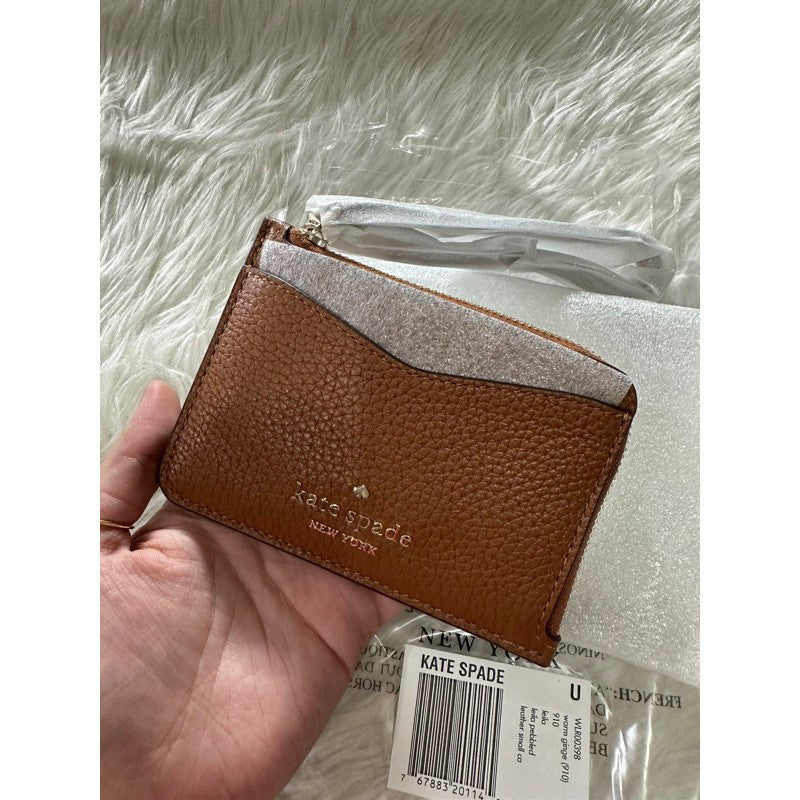 ORIG & IMPORTED KS leila small card holder wristlet wallet brown pink