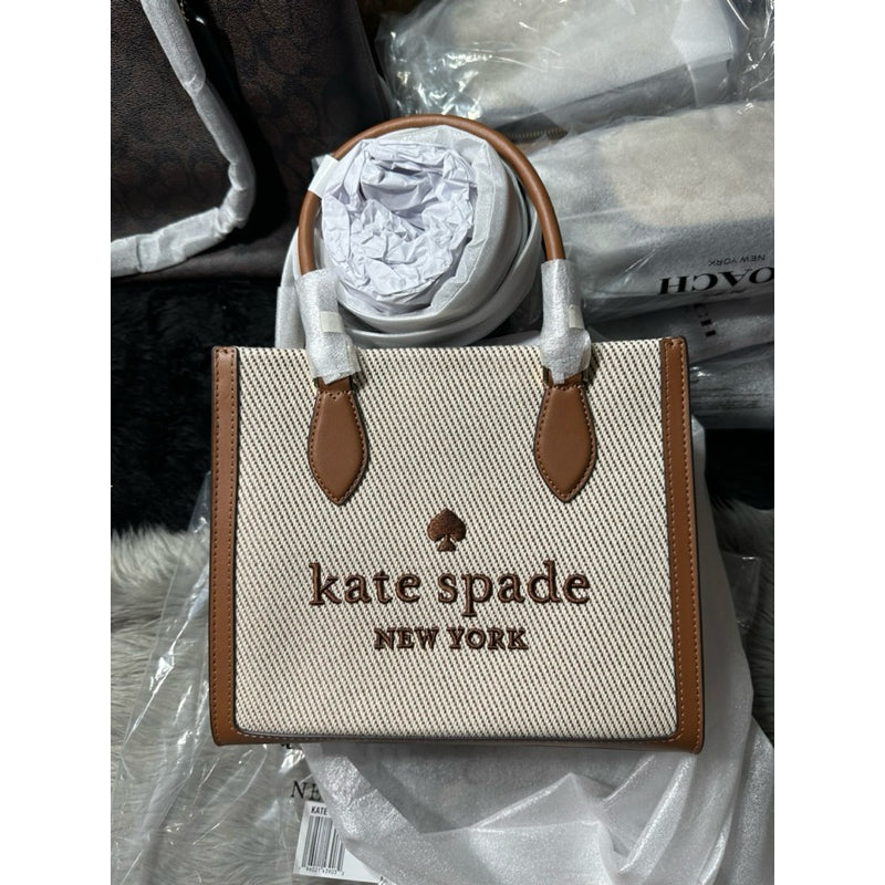 ORIG & IMPORTED KS Ellie Canvas Small Tote Brown/Black Bag