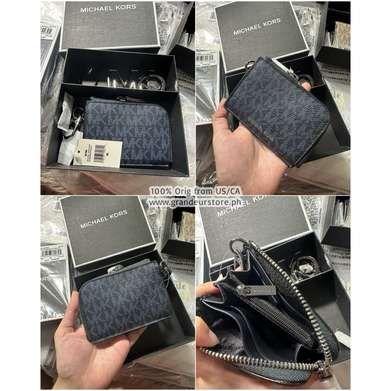 ORIG & IMPORTED MK Logo Men's Wallet and Keychain Gift Set