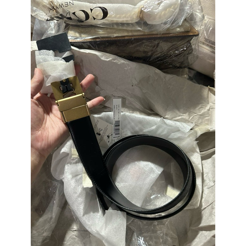 SALE! ORIG & IMPORTED MK Men's Monogram Logo Belt 34mm Cut to Size