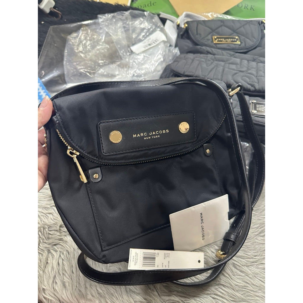 ORIG PRELOVED  MJ Preppy Nylon Mini Natasha Crossbody Bag Black