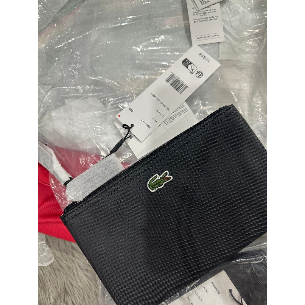 ORIG & IMPORTED LCT Womens L.12.12 Concept Zip Clutch Bag Wristlet Wallet Black