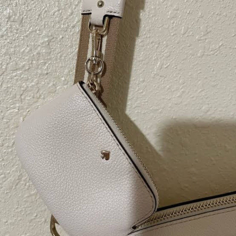 SALE! ❤️ ORIG & IMPORTED KS Coin Purse Detachable Wallet Bag Charm Brown/Black/White