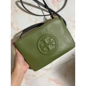 SALE! ❤️  TB Perry Bombe double-zip crossbody bag - Green