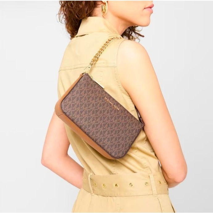 ORIG & IMPORTED MK Jet Set Medium Shoulder Chain and Crossbody Bag Brown