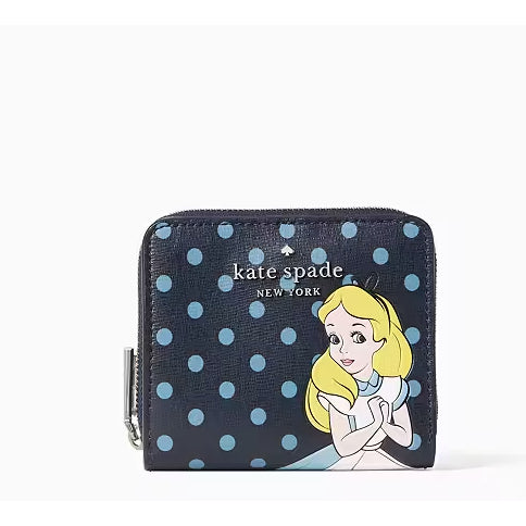 ORIG & IMPORTED Disney X KS Alice In Wonderland Small Bifold Wallet Blue