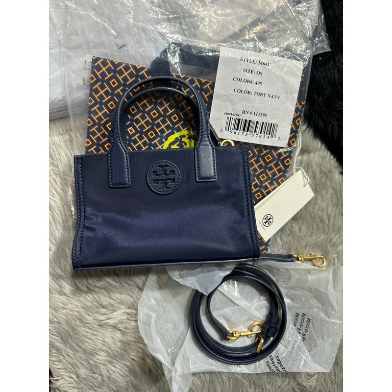 ORIG & IMPORTED TB Ella Nylon Mini Tote Bag PINK BLACK BLUE PURE