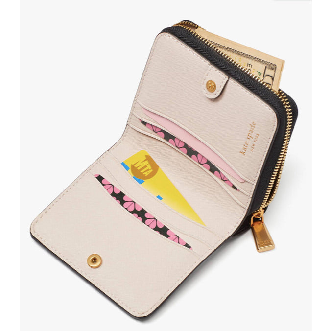 ORIG & IMPORTED KS Retail Morgan Small Compact Wallet Beige/Black