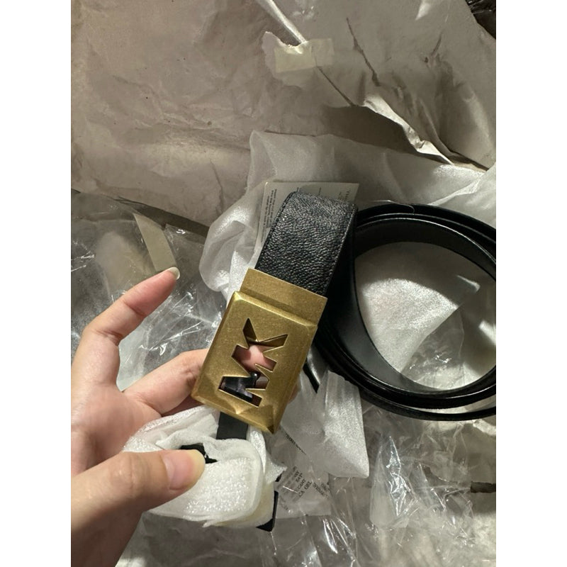 SALE! ORIG & IMPORTED MK Men's Monogram Logo Belt 34mm Cut to Size