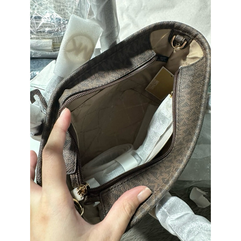 ORIG & IMPORTED MK Jet Set Travel Extra-Small Top-Zip Tote Bag Mocha Brown