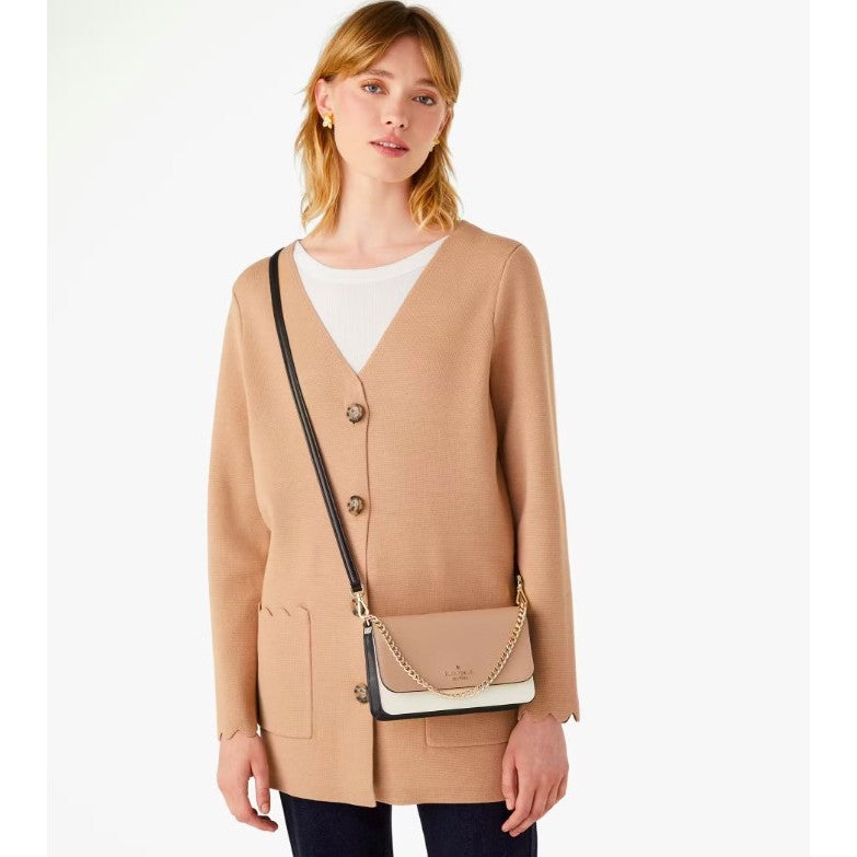 ORIG & IMPORTED KS Madison Flap Crossbody Bag in White/Black/Beige/Pink/Red