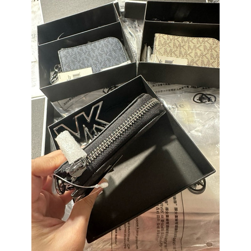 ORIG & IMPORTED MK Logo Men's Wallet and Keychain Gift Set