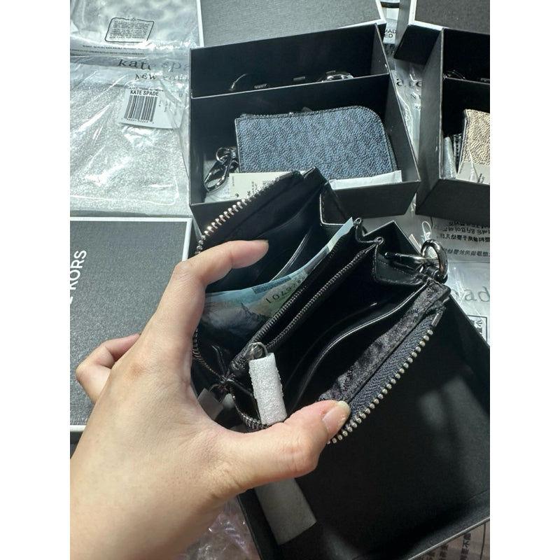 ORIG & IMPORTED MK Logo Men's Wallet and Keychain Gift Set