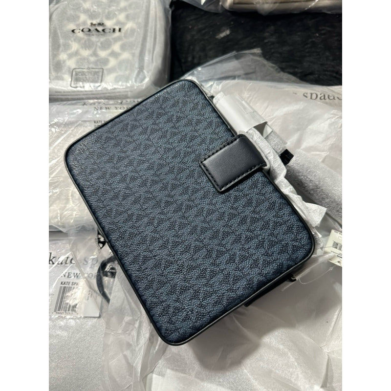 ORIG & IMPORTED MK Cooper BLUE Box Top Handle Crossbody Men's Bag