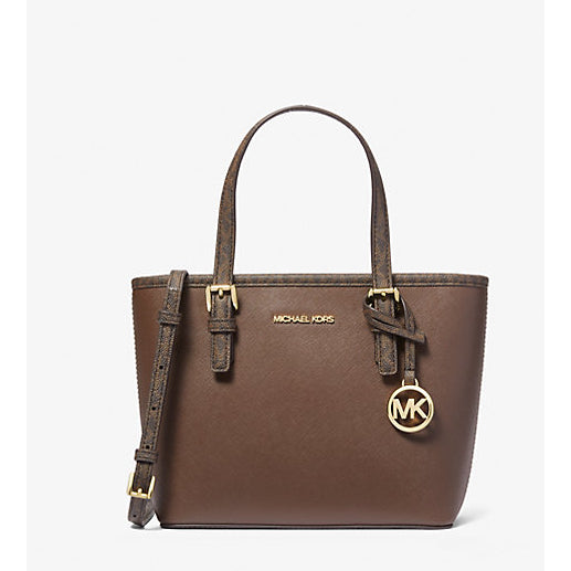 ORIG & IMPORTED MK Jet Set Travel Extra-Small Top-Zip Tote Bag Mocha Brown