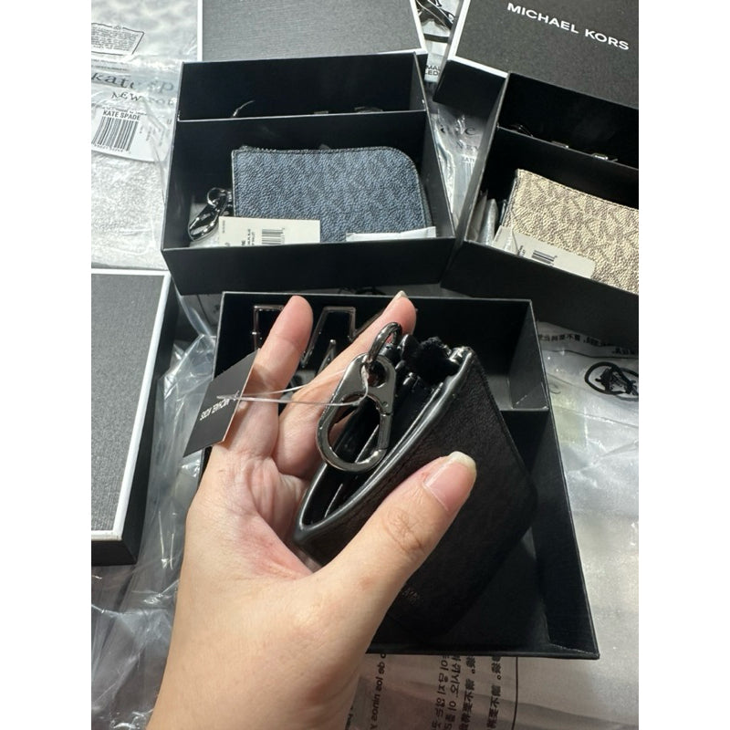ORIG & IMPORTED MK Logo Men's Wallet and Keychain Gift Set