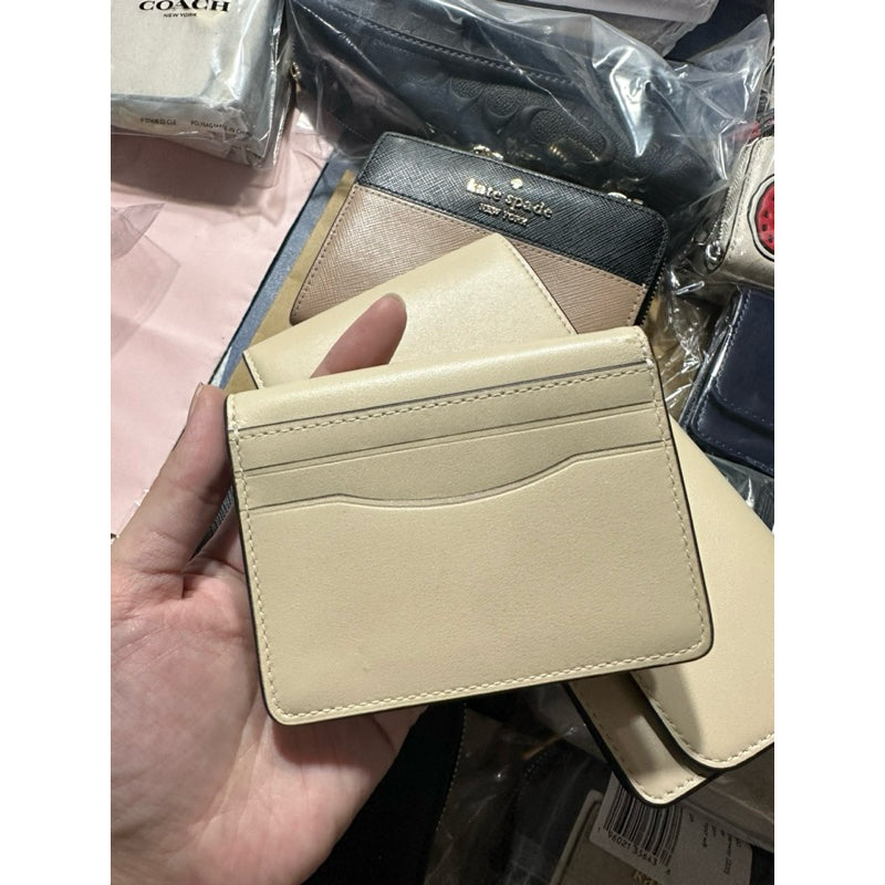 ORIGINAL & IMPORTED COACH Retail Bandit Card Case Small Flap Wallet in Brown and Green
