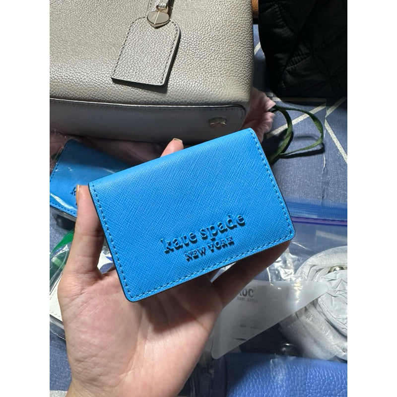 ORIG & IMPORTED KS Staci Micro TriFold Small Black / Blue /Pink Wallet