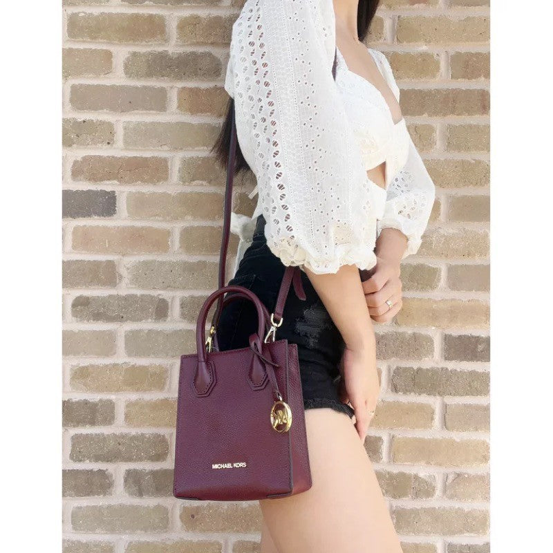 SALE! ❤️ ORIG & IMPORTED MK Mercer Extra-Small Mini Shopper Leather Crossbody Bag
