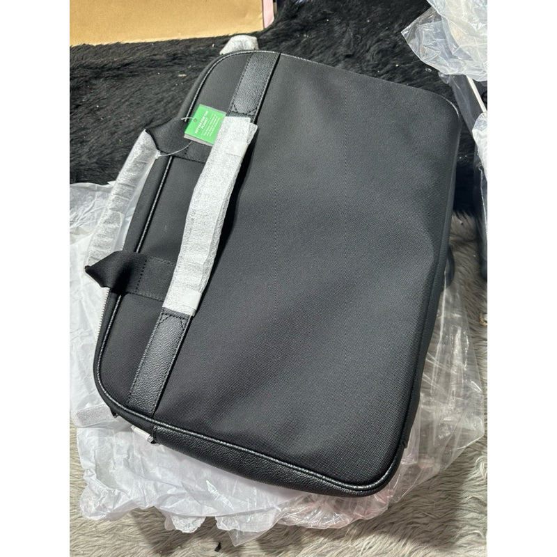 ORIG & IMPORTED MK Kent Nylon Utility Pocket Briefcase Laptop Men's Bag Black