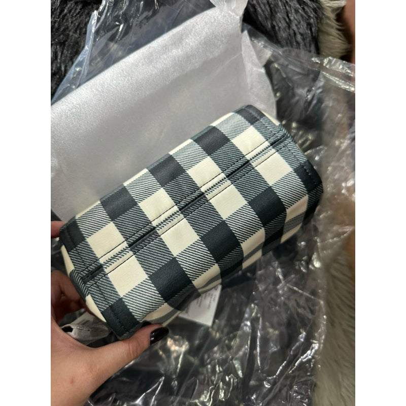 ORIG & IMPORTED KS Chelsea Medium Cosmetics Nylon Pouch in Black / Floral