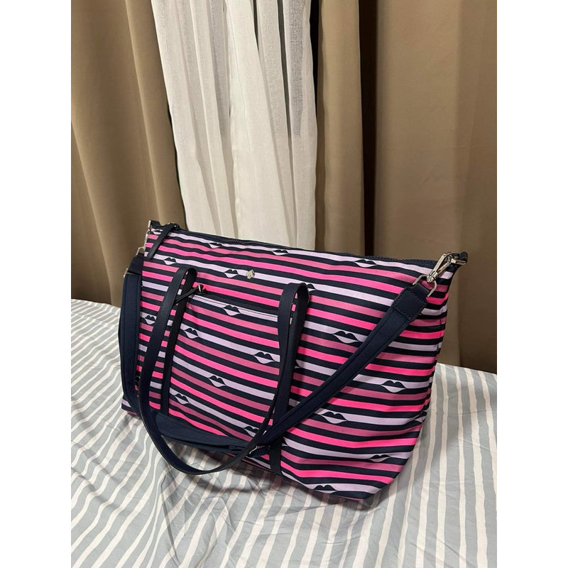 ORIG Preloved KS Jae Weekender Large Travel Nylon Pink Bag