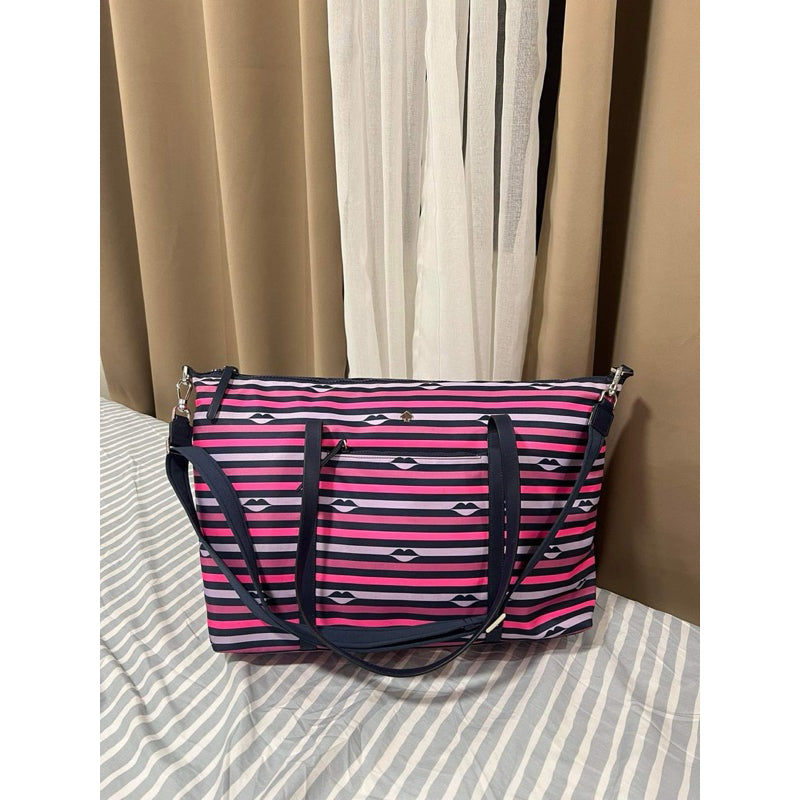 ORIG Preloved KS Jae Weekender Large Travel Nylon Pink Bag