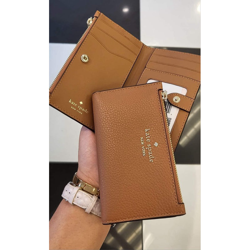 ORIG & IMPORTED KS Leila Julia Small Slim BiFold Wallet Black/Brown/Pink/White