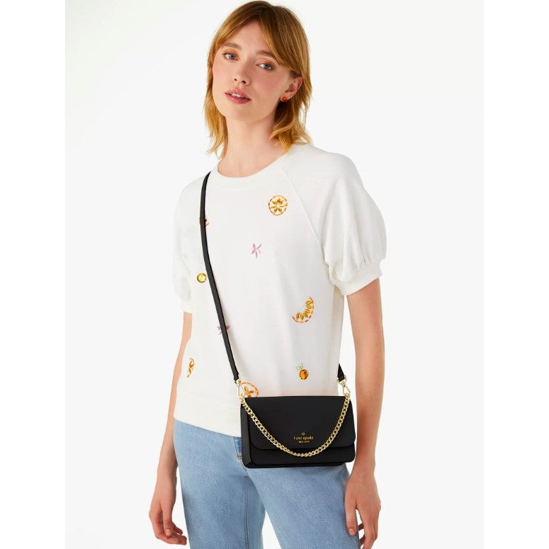 ORIG & IMPORTED KS Madison Flap Crossbody Bag in White/Black/Beige/Pink/Red