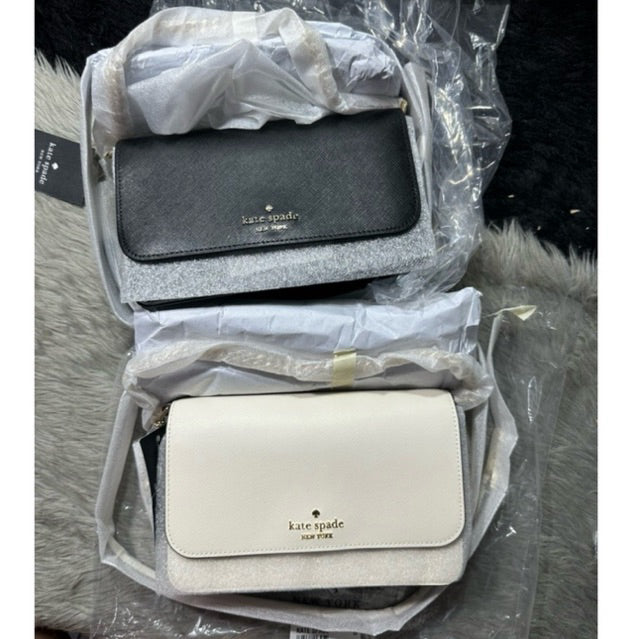 ORIG & IMPORTED KS Madison Flap Crossbody Bag in White/Black/Beige/Pink/Red
