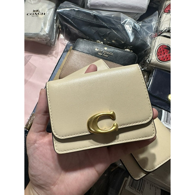 ORIGINAL & IMPORTED COACH Retail Bandit Card Case Small Flap Wallet in Brown and Green