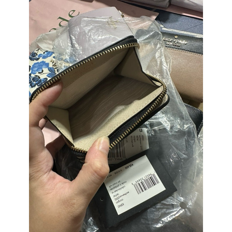 ORIG & IMPORTED KS Retail Morgan Small Compact Wallet Beige/Black