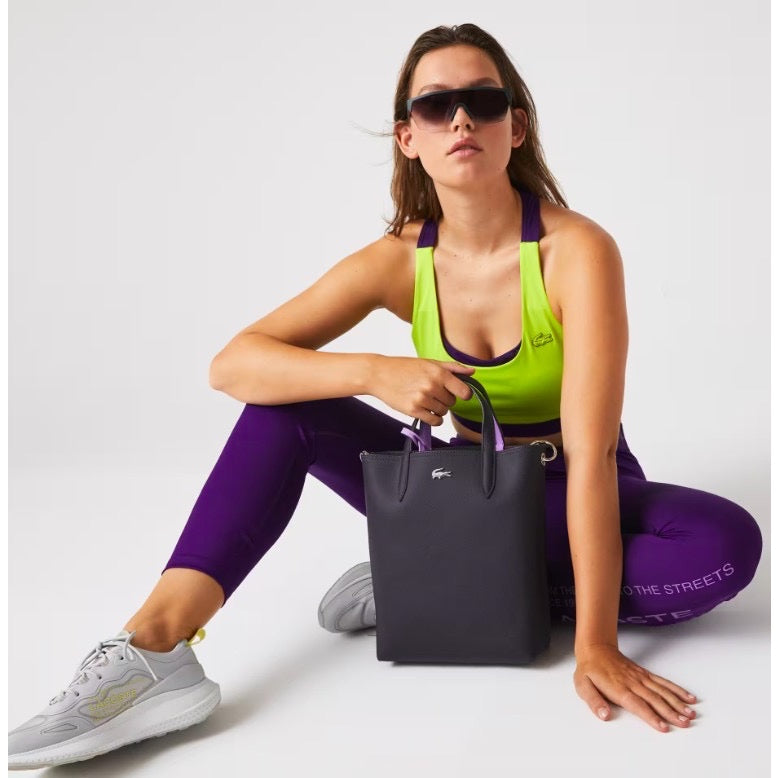ORIG & IMPORTED LCT Women's Anna Reversible Canvas Tote Bag in Black/Purple