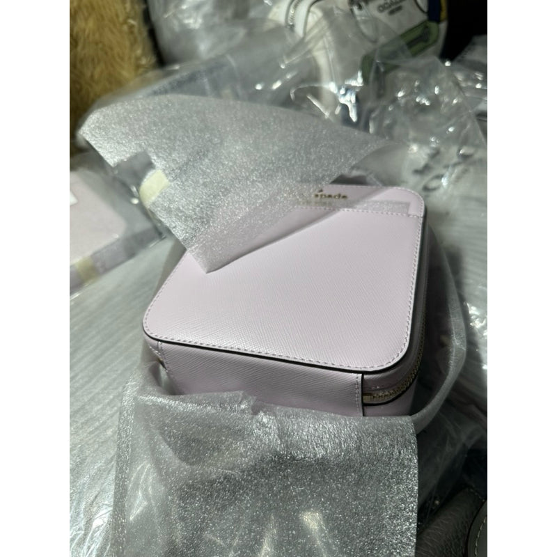 ORIG & IMPORTED KS Daisy Vanity Crossbody Bag in Lilac & Black
