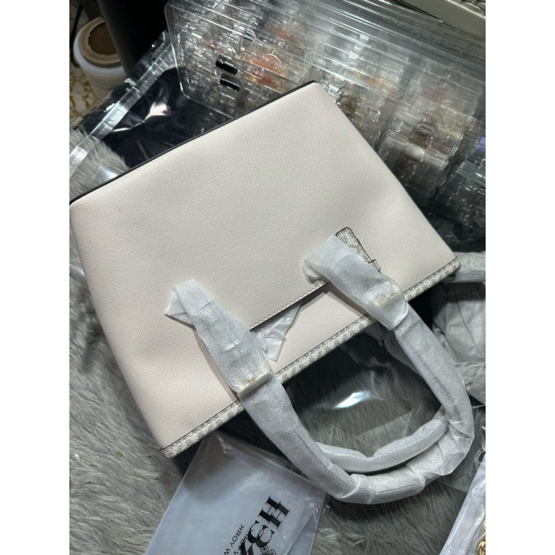 ORIG & IMPORTED MK Jet Set Travel Extra-Small Top-Zip Tote Bag White