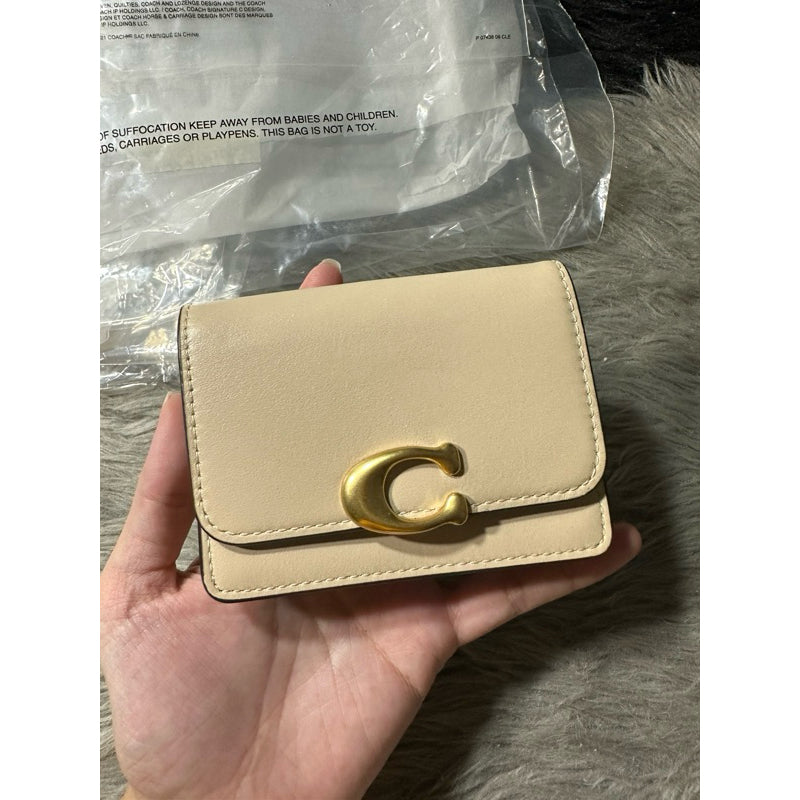 ORIGINAL & IMPORTED COACH Retail Bandit Card Case Small Flap Wallet in Brown and Green