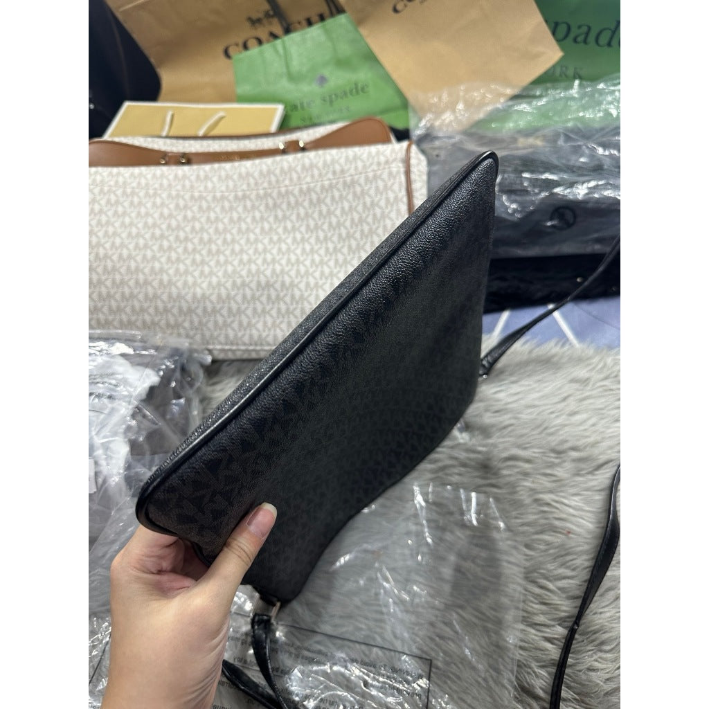 ORIG PRELOVED  MK Connie Slim File Crossbody Bag MonoBlack