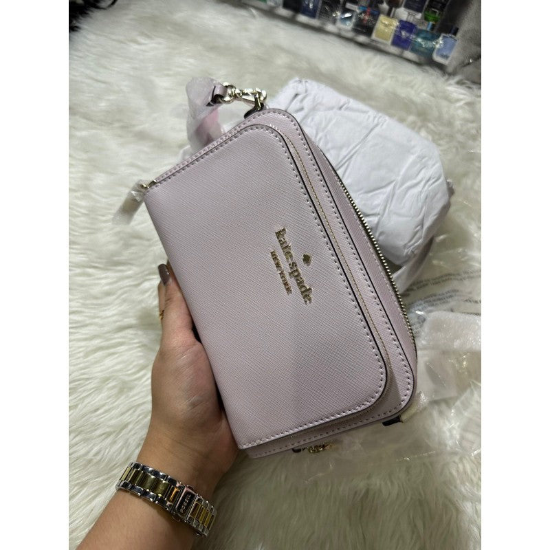 SALE! ❤️  KS Staci Dual Zip-Around Crossbody Small Bag black brown green pink