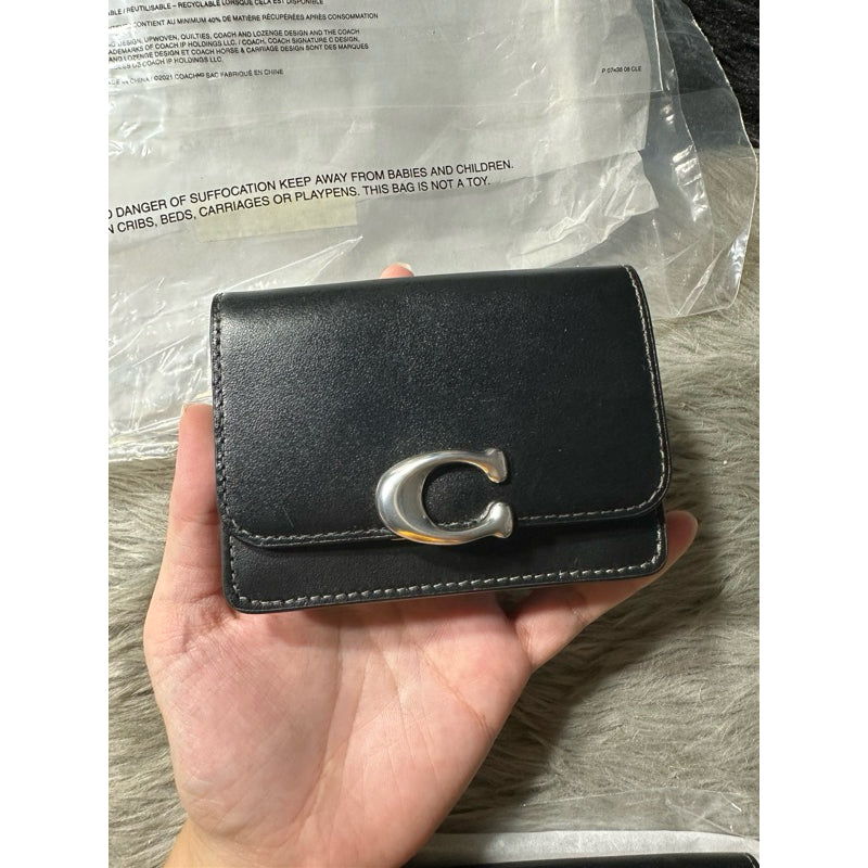 ORIGINAL & IMPORTED COACH Retail Bandit Card Case Small Flap Wallet in Brown and Green
