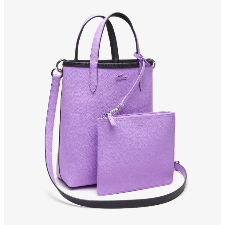 ORIG & IMPORTED LCT Women's Anna Reversible Canvas Tote Bag in Black/Purple