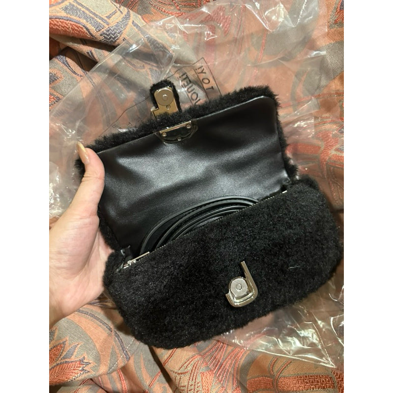 ORIG PRELOVED  MJ Mini The J Marc Teddy Shoulder Bag Black