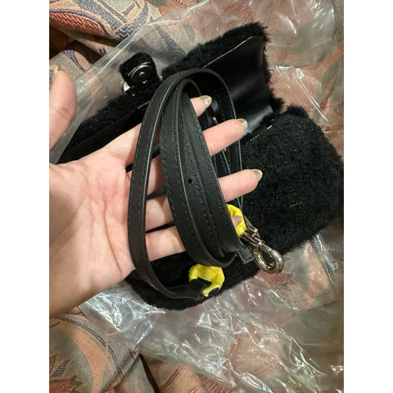 ORIG PRELOVED  MJ Mini The J Marc Teddy Shoulder Bag Black