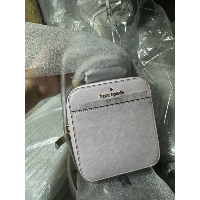 ORIG & IMPORTED KS Daisy Vanity Crossbody Bag in Lilac & Black