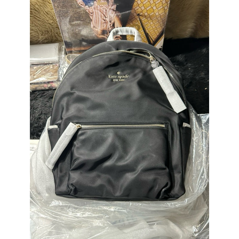 ORIG & IMPORTED KS Chelsea Large Backpack Black Nylon Bag