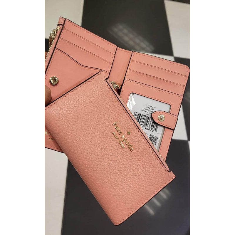 ORIG & IMPORTED KS Leila Julia Small Slim BiFold Wallet Black/Brown/Pink/White